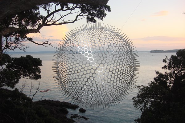 Virginia King, LookoutPacific Radiolaria, 2011. Marine grade 316 stainless steel, electropolished and hand finished.jpg