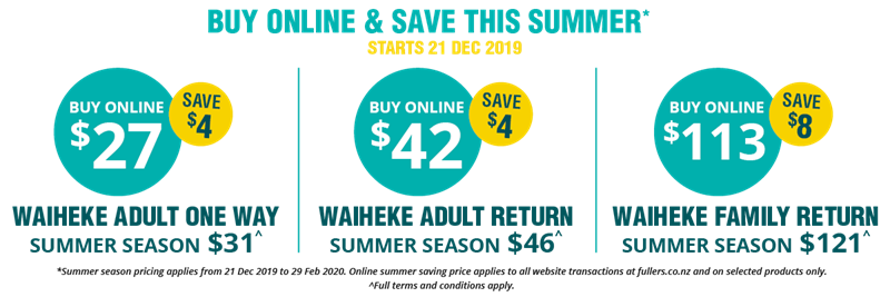 Image Waiheke Island 2020 Summer Pricing