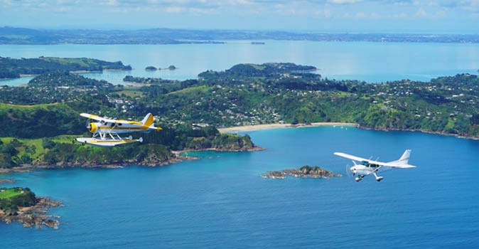 waiheke island plane flight