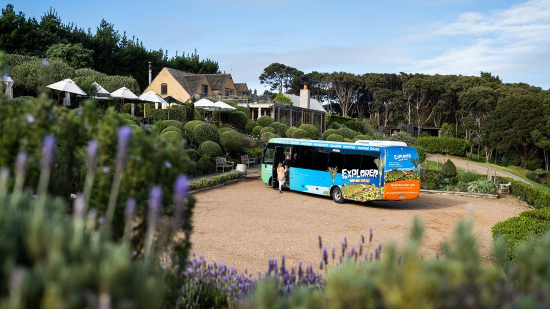 Hop-on hop-off explorer bus at Mudbrick.jpg