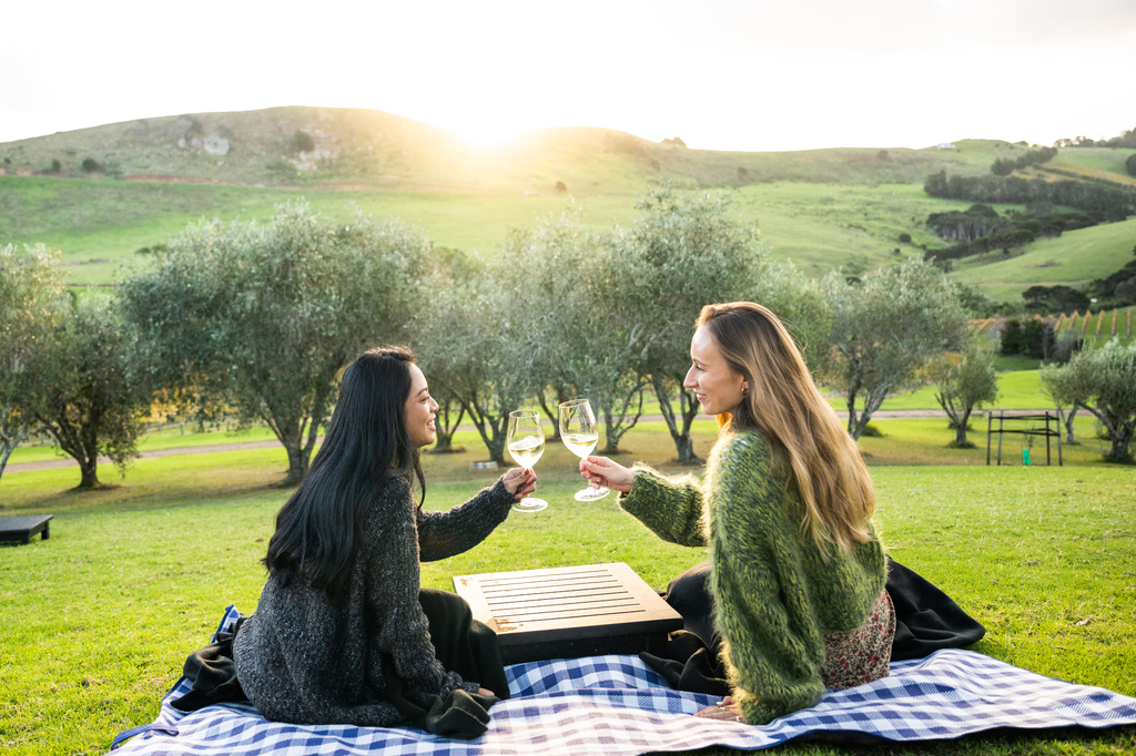 Friends enjoying the sunset on International Friendship Day